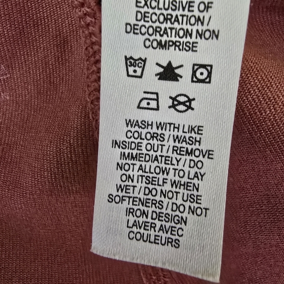 Nike Rust Colored Leggings with Signature Swoosh Size M Soft Activewear Sporty - Picture 5 of 10